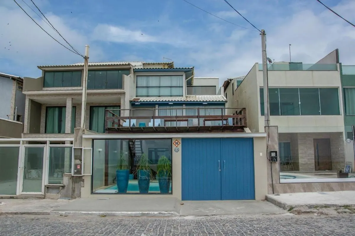 펜션 카보프리우 Casa Do Beiral Azul 6 Qts Pe Na Areia Piscina 빌라 브라질