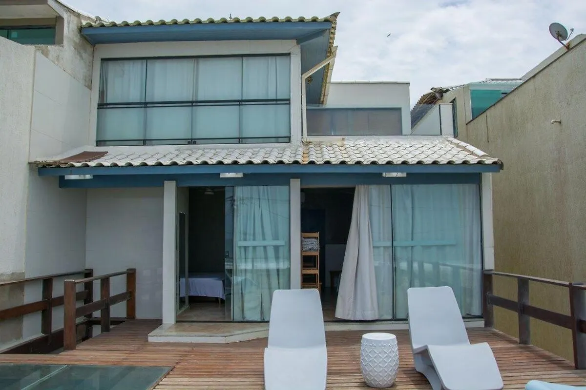 펜션 카보프리우 Casa Do Beiral Azul 6 Qts Pe Na Areia Piscina 빌라 브라질